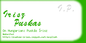 irisz puskas business card
